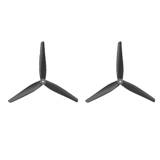 Hot Sales HQ 9X4X3 9 Inch 3-Blade Propeller Black Glass Fiber Reinforced Nylon Frame DIY Parts for Longrange Drones (1CW+1CCW)
